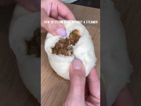 HOW TO STEAM BUNS USING A MICROWAVE! #foodie #food #londonfoodie #steamedbun #fyp #foryoupage