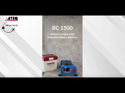 ATEQ Aviation - BC 1500 - Battery charging using integrated battery database