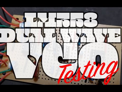 Dual Wave VCO based on the LM358 opamp simple sound demo