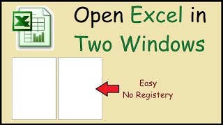 How to open Excel files in two separate windows 2010