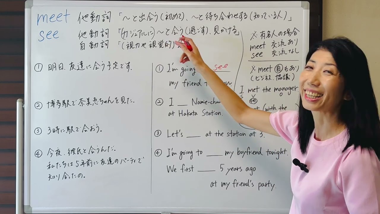 【基礎単語】meetとsee 違い