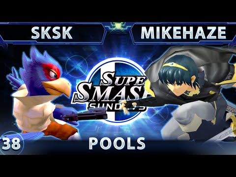 SSS 38 - SkSk (Falco) Vs. JJs MikeHaze (Marth) SSBM Pools - Smash Melee