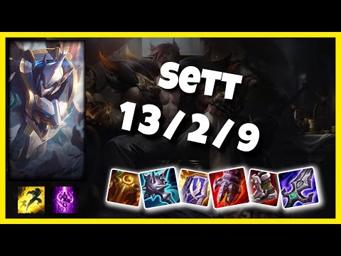 Sett vs Irelia Top 10.25 Challenger S11 Gameplay (13/2/9) - OCE