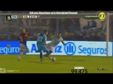 Gol de Lucas Mancinelli - Temperley 3 x 0 Colon SF - Fecha 25 - Liga Argentina