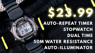 Casio W93H -  A cheap training watch for small wrists!