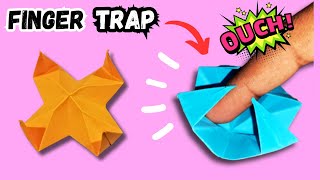 Easy Make DIY Origami FINGER TRAP | Anti - Stress Toy | Origami Fidget Toy