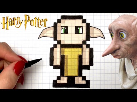 TUTO DESSIN DOBBY PIXEL ART - HARRY POTTER