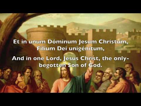 Credo IV - Nicene Creed Sung in Latin Gregorian Chant
