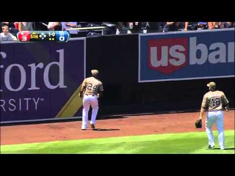 2012/07/08 Maybin's magnificent catch