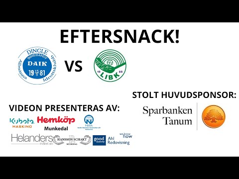 EFTERSNACK DINGLE AIK - LINDOME IBK