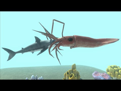 ARBS NEW UPDATE: COLOSSAL SQUID DEATH RUN - Animal Revolt Battle Simulator New Update