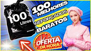 SACO DE LIXO REFORÇADO✅ TOP5  MELHORES  SACO DE LIXO 100 LITROS  COM 100 UNIDADES PREÇO BARATOS ✅