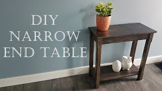 Small Narrow Console Table, great beginner project