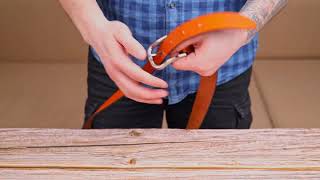 Якісний ремінь для чоловіків з натуральної шкіри Grande Pelle 21472 рудий