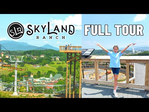 SkyLand Ranch Sevierville Tennessee Full Tour | Chairlift, Animals, Mountain Coaster & More!