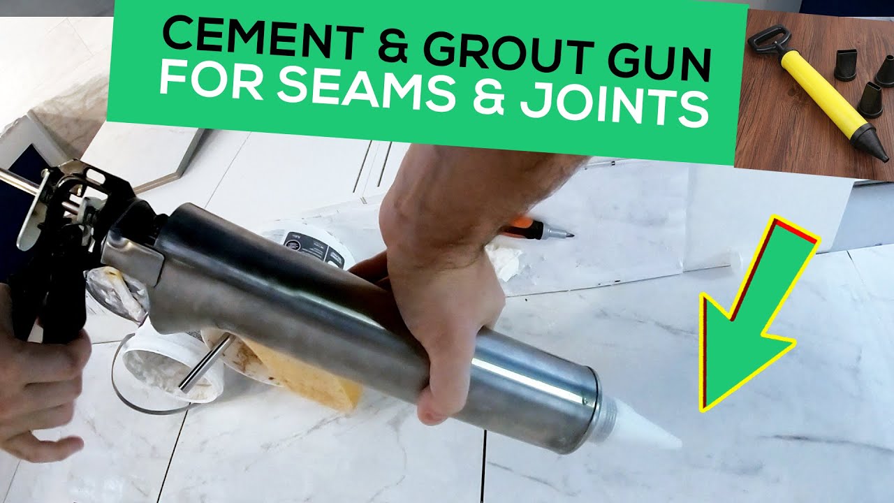 Watch video Cement Gun / Grout Gun For Seams and Joints - Grout Around a Tub or In 1/4 Seams Now Cement Gun / Grout Gun For Seams and Joints - Grout Around a Tub or In 1/4 Seams