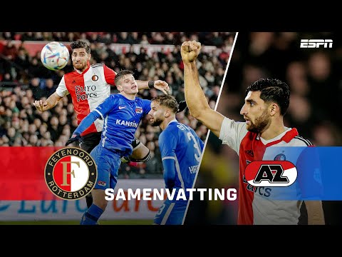 TOPPER tussen FEYENOORD en AZ beslist in LAATSTE MINUUT 😨 | Samenvatting Feyenoord - AZ