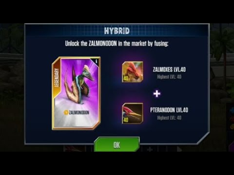 THE NEWEST HYBRID, ZALMONODON| Jurassic World The Game, R #143
