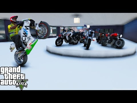GTA 5 Real Life Mod #116 Motorcycle Dealership Video