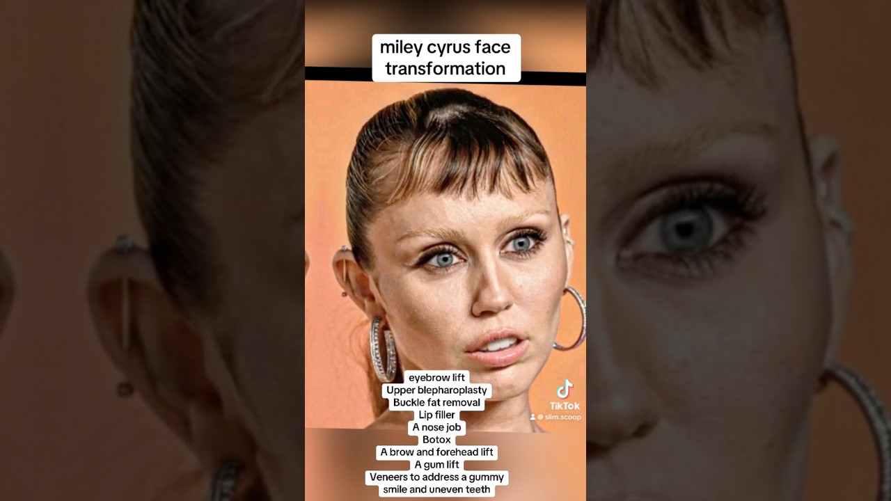 miley cyrus face transformation