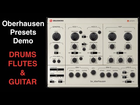 BX Oberhausen - Brainworx Oberheim Emulation - Presets Demo: Drums, Flutes & Guitar (2022)