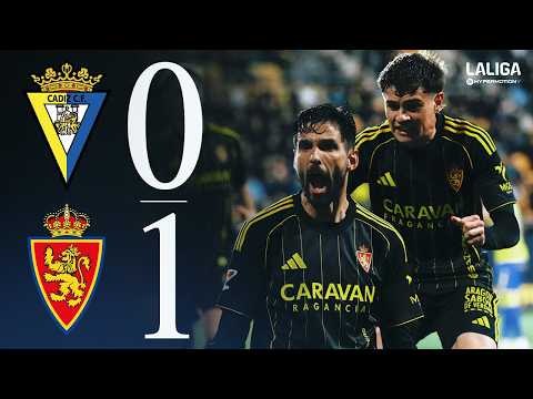 RESUMEN | Cádiz CF 0-1 Real Zaragoza | LaLiga Hypermotion