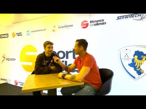 Leon Krysiak (zawodnik squasha) - wywiad - Drużynowe Mistrzostwa Polski Juniorów 2023