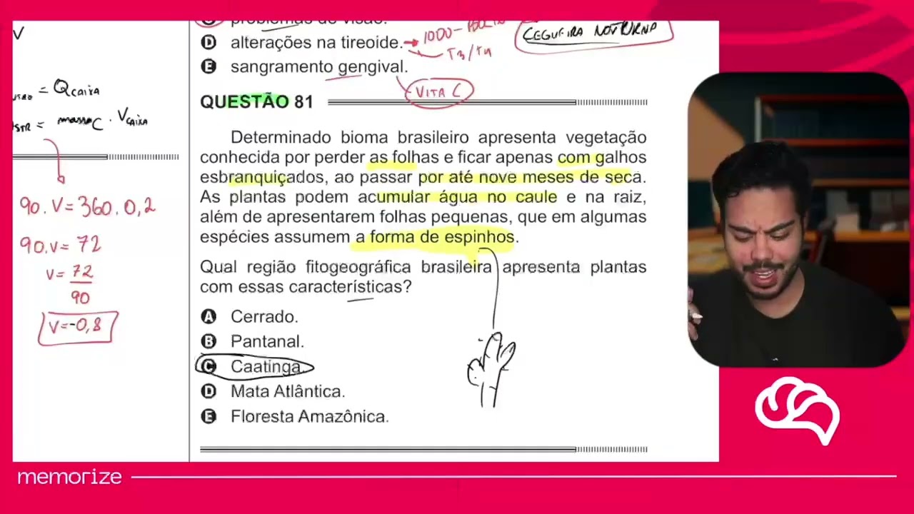 Resolução em Vídeo — Questão 81 ENEM 2014 PPL
