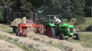 preview picture of video 'Fendt Farmer 2 mit Köla Rivale 20 Strohpressen in Weddingstedt'