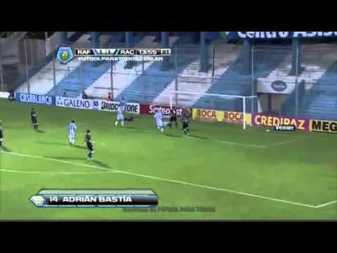 Gol de Bastía Rafaela 2 Racing 1 Fecha 10 Torneo Final 2014
