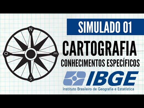 Simulado 01 - Geografia - Cartografia - Conhecimentos específicos - IBGE 2024