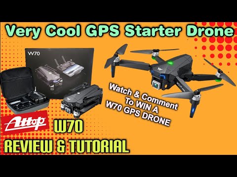 ATTOP W70 GPS DRONE Complete Review & Tutorial #drone #attop #review #amazonfinds #gotvoom #unboxing