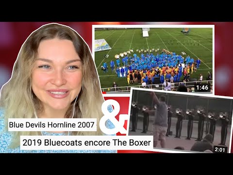 New Zealand Girl Reacts to BLUE DEVILS &. BLUECOATS HORN LINES 🤩