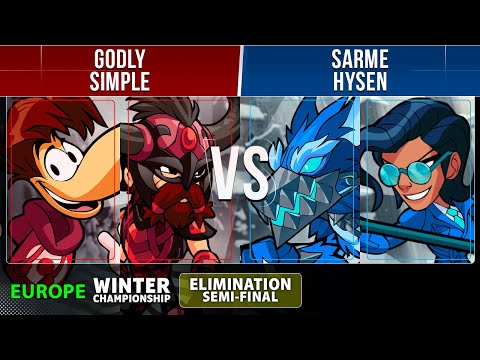 Godly & simpLe VS Sarme & Hysen - Losers Semis - EU - Brawlhalla Winter Championship 2022