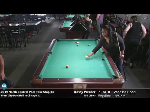Kassy Werner vs Vanessa Hood - 10 Ball - 2019 NCPT Stop #6