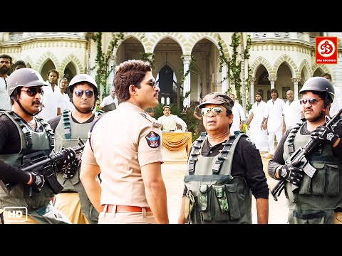 देखिए अल्लू अर्जुन ने ब्रह्मानंदम के साथ मिलकर कैसे मंत्री का बैंड बजा दिया-Best Action Scene