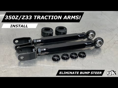 Gktech 350z V35 G35 Rear Traction Arms - Install