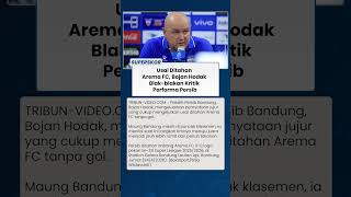 Frustrasi Ditahan Arema FC, Bojan Hodak Beri Peringatan Keras ke Pemain Persib Bandung