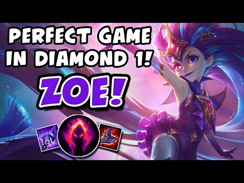 PERFECT ZOE GAME IN DIAMOND 1! - VICKSY | League of Legends