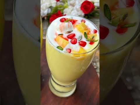 Mango shake Subscribe for more videos #youtubeshorts #foodmedia #yummy #tasty #delicious #dessert