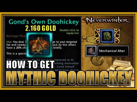 How Exactly to get Mythic Doohickey! (total cost + time) Mechanical Alters for Gold! - Neverwinter