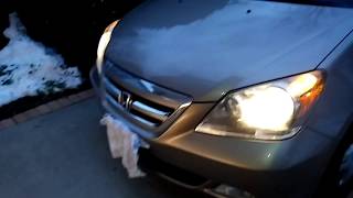 2007 Honda Odyssey EX-L: Headlight and Fog Light Bulbs Replacement