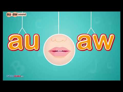 Digraphs AU & AW /aw/ Sound - Fast Phonics I Learn to Read with TurtleDiary.com - Science of Reading