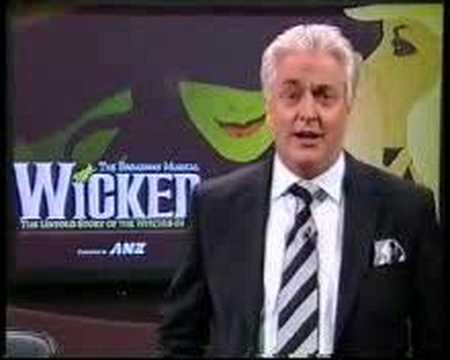 Ad on the W Channel for An Audience With The Cast Of Wicked.