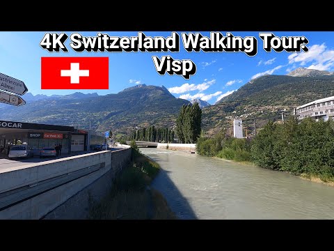 4K Switzerland Walking Tour: Visp