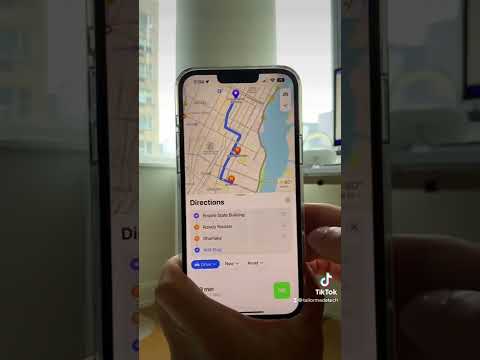 iOS 16 Features Part 21: Multiple stops in maps! 🗺️  #tailormadetech #apple #ios16 #ios16features