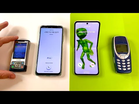 Xiaomi Redmi note 11 NFC vs NOKIA 3310 vs Samsung Z FLIP 3 vs Nokia 6500s Incoming call & Outgoing