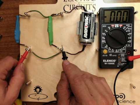 Using a multimeter in a parallel circuit