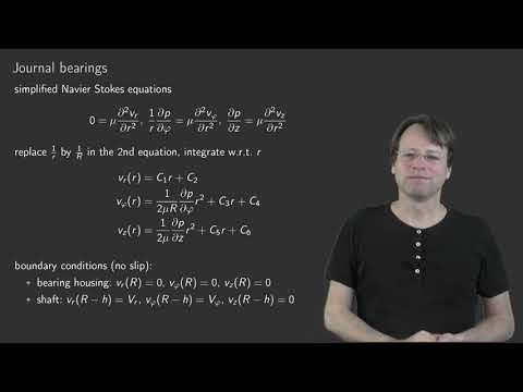 MD II - 03: Plain bearings - Reynolds equation - Part 1