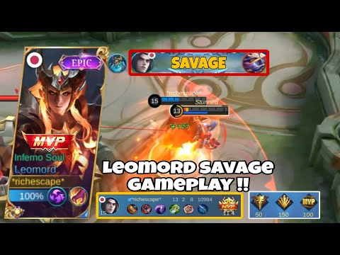 SAVAGE!! Leomord wipe out all enemies | Top global Leomord gameplay | Mobile Legends ~Bang Bang